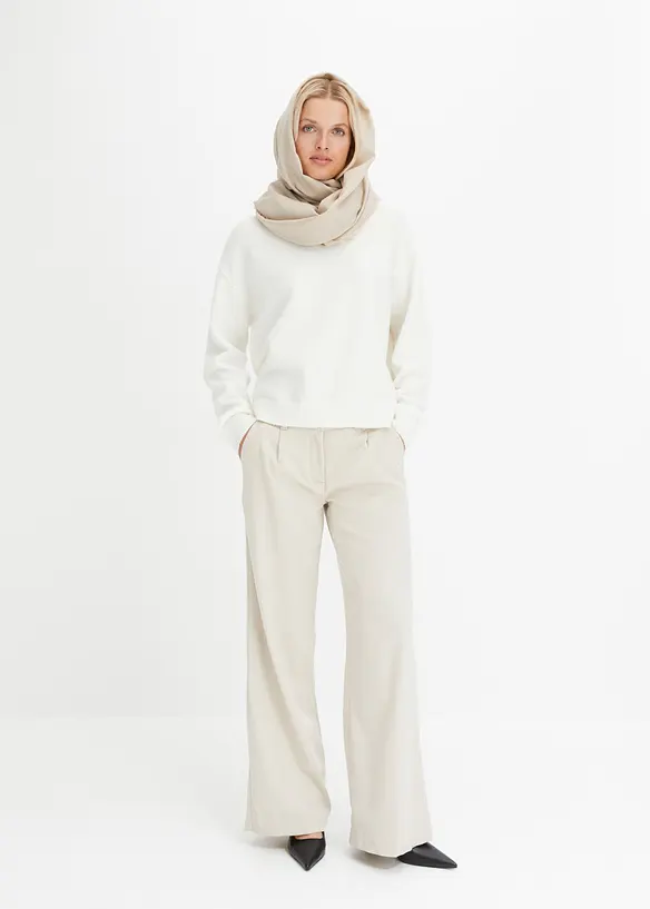 bpc bonprix collection Rundhalspullover mit überschnittener Schulter im Angebot