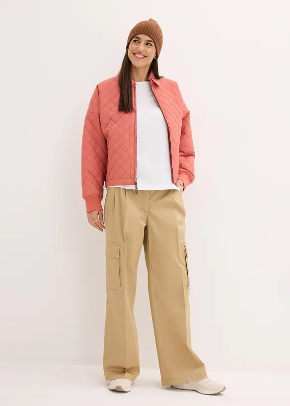bpc bonprix collection Stepp-Blousonjacke mit Cord-Kragen Top Angebot