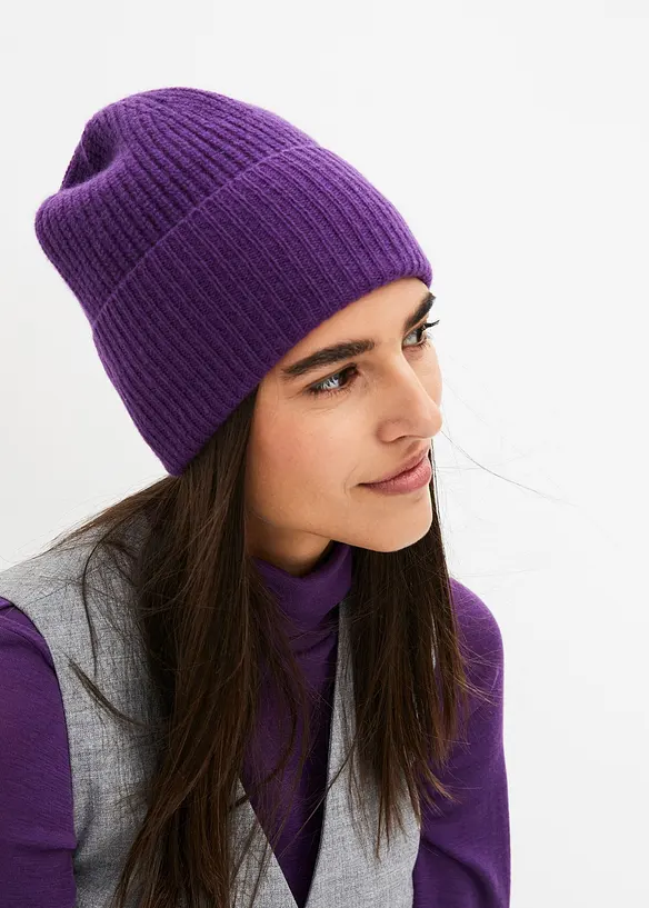 bonprix PREMIUM Wollmütze mit Good Cashmere Standard®-Anteil Sonderangebote