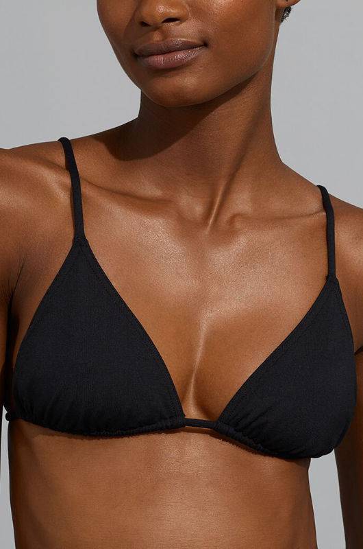 ﻿BIKINIS Mouna & Malou Triangle Bikini Noir Speichern exportieren