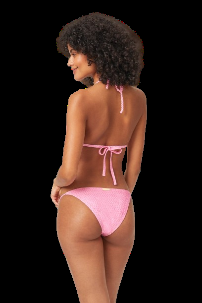 BIKINIS Ring Padded Triangel Bikini Pink Rabatt