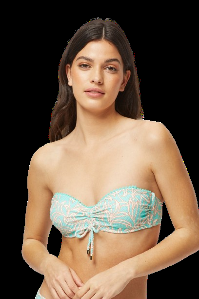 BIKINIS Pompom Padded Bandeau Bikini Versandkostenfrei