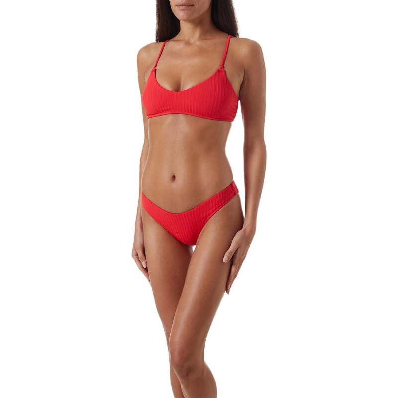 BIKINIS Vienna Padded Bikini Red Ribbed Exklusive Angebote