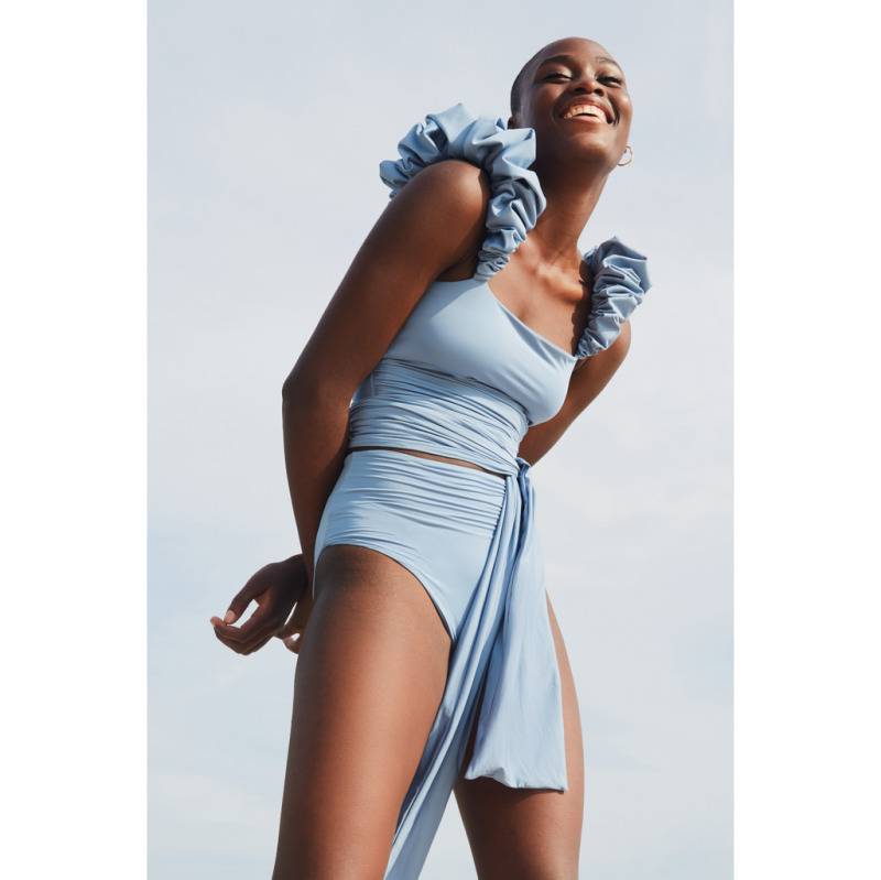 BIKINIS Duna Bikini Steel Blue Große Rabatte