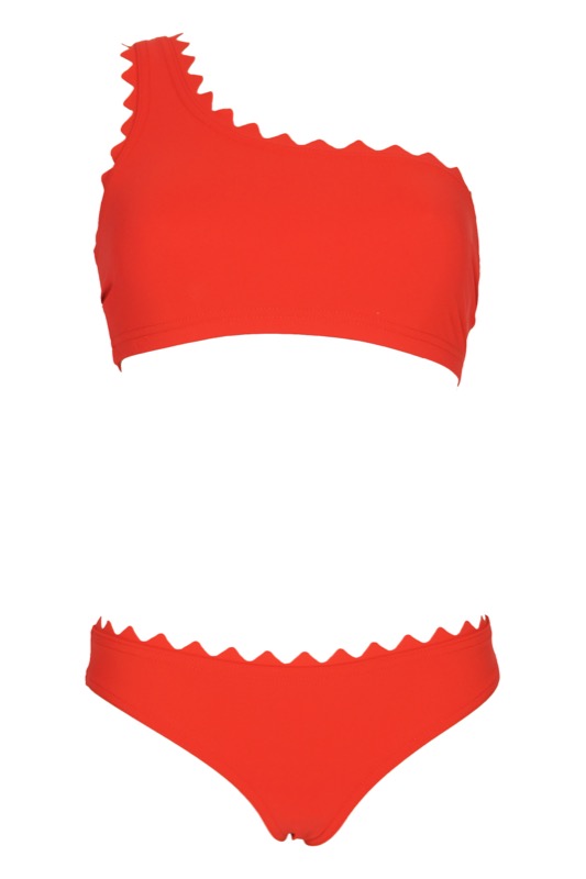 NEUHEITEN Ines Asymmetrischer Bikini Rot Letzte 2 Tage