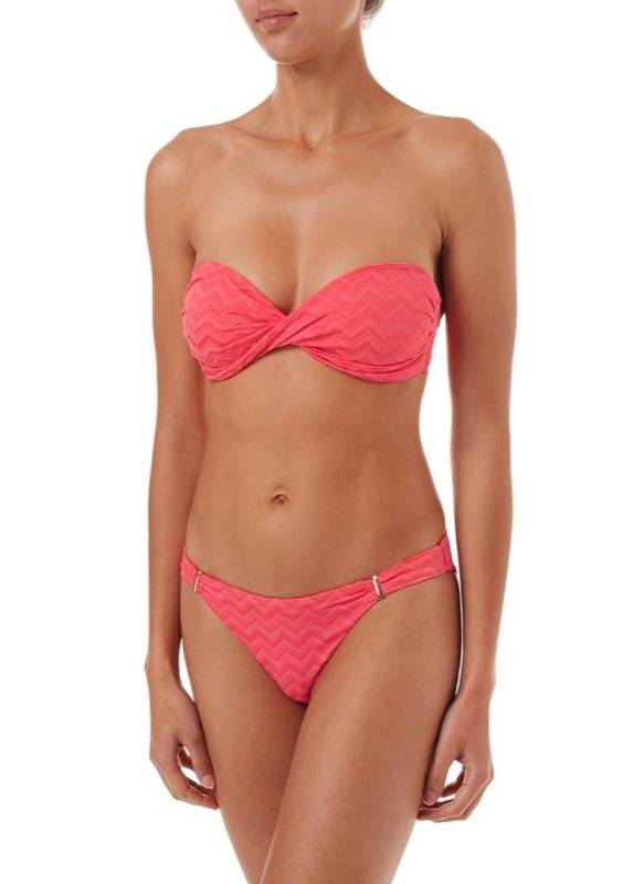NEUHEITEN Martinique Padded Bandeau Bikini coral wave Bis zu 65% Rabatt
