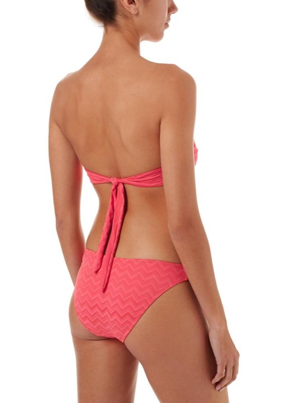 NEUHEITEN Martinique Padded Bandeau Bikini coral wave Bis zu 65% Rabatt