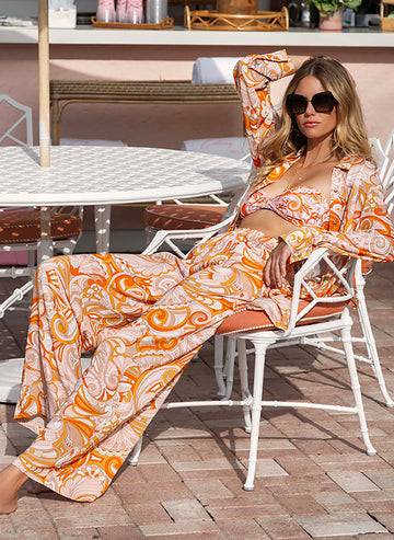 RESORTWEAR Olivia Hose Mirage Orange Rabatt