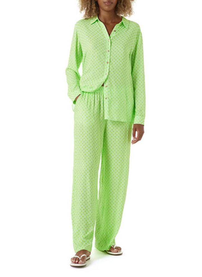 RESORTWEAR Olivia Hose Lime Muttertagsangebot