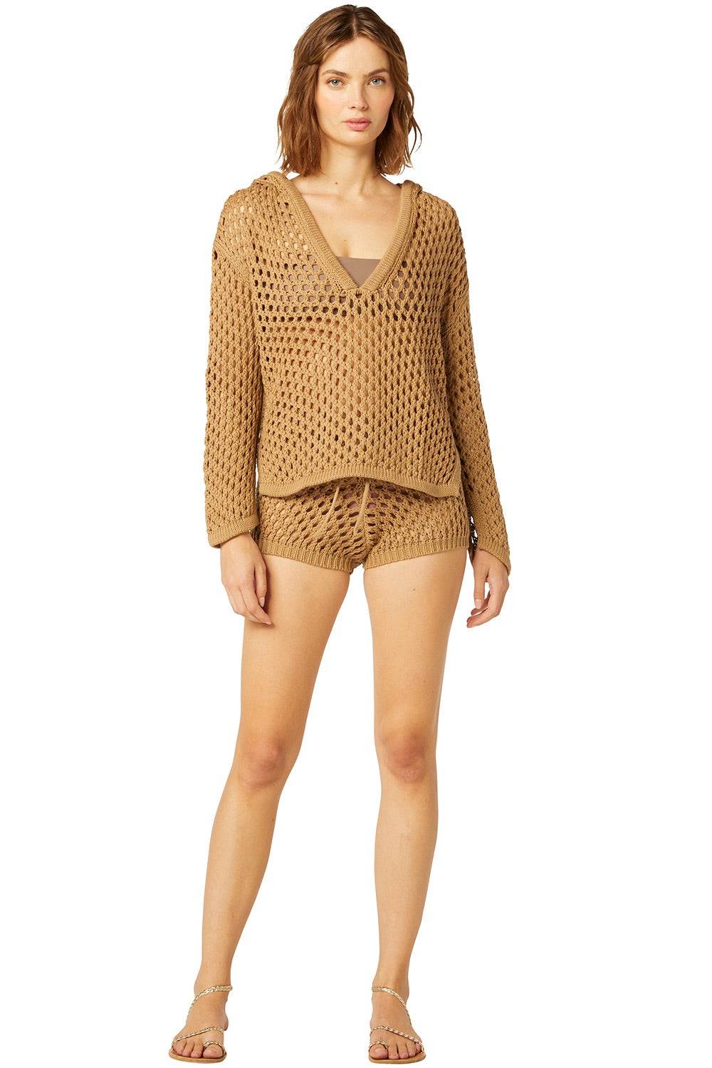 RESORTWEAR Shamani Hoodie Mocha Tiefpreis
