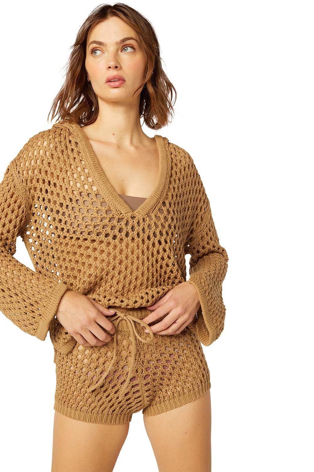RESORTWEAR Shamani Hoodie Mocha Tiefpreis