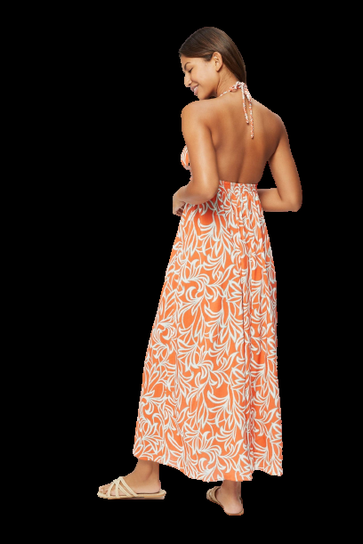 NEUHEITEN Coral Gardens Triangel Maxikleid Weihnachtsangebot