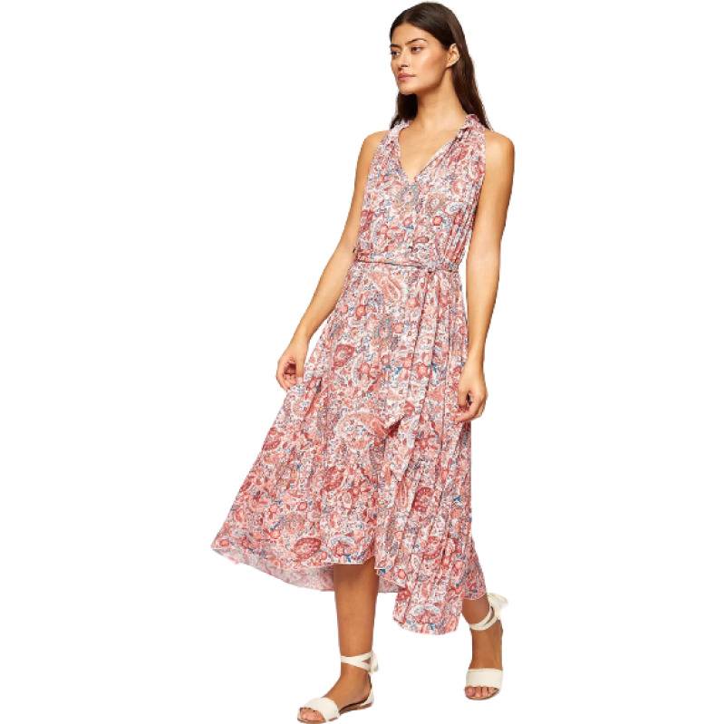 NEUHEITEN Coral Paisley Midikleid Vatertagsangebot