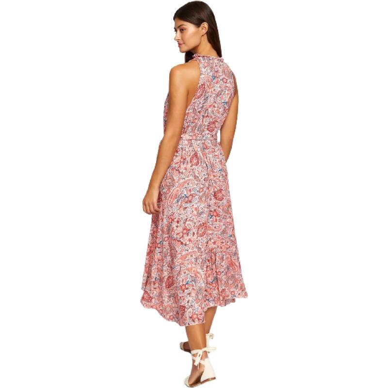 NEUHEITEN Coral Paisley Midikleid Vatertagsangebot
