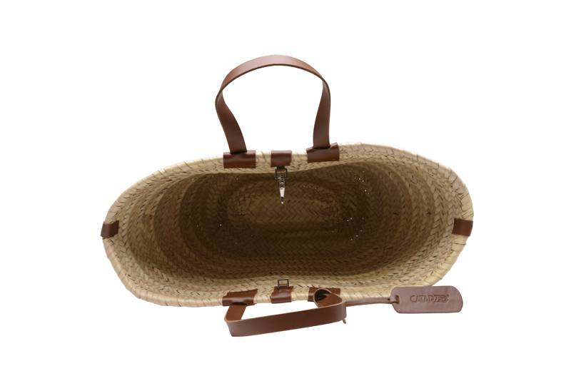 ACCESSOIRES Greta Korb Natur/Braun Lagerräumung