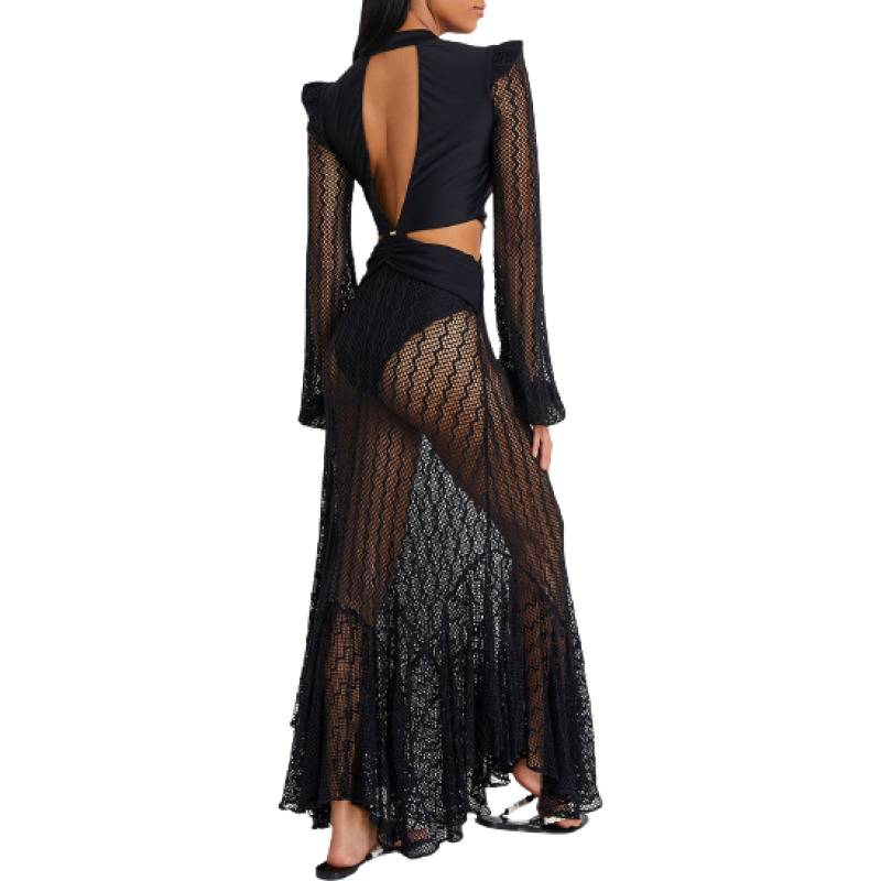 NEUHEITEN Cut-Out Kleid Schwarz Online Outlet