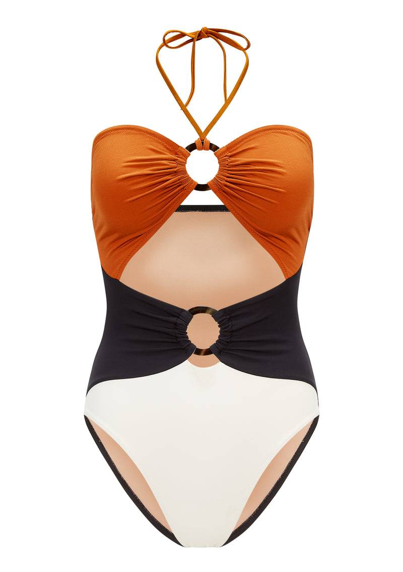 NEUHEITEN Rao Badeanzug Amber/Black/Creme Tägliche Deals