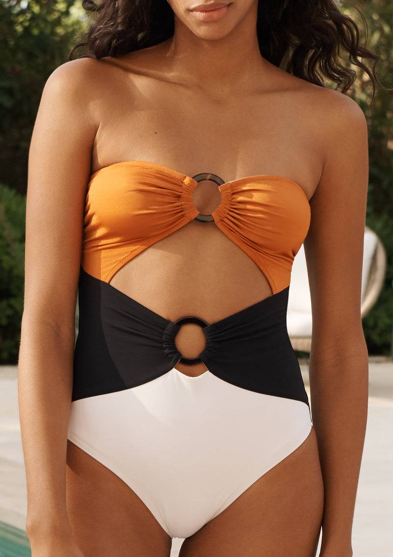 NEUHEITEN Rao Badeanzug Amber/Black/Creme Tägliche Deals