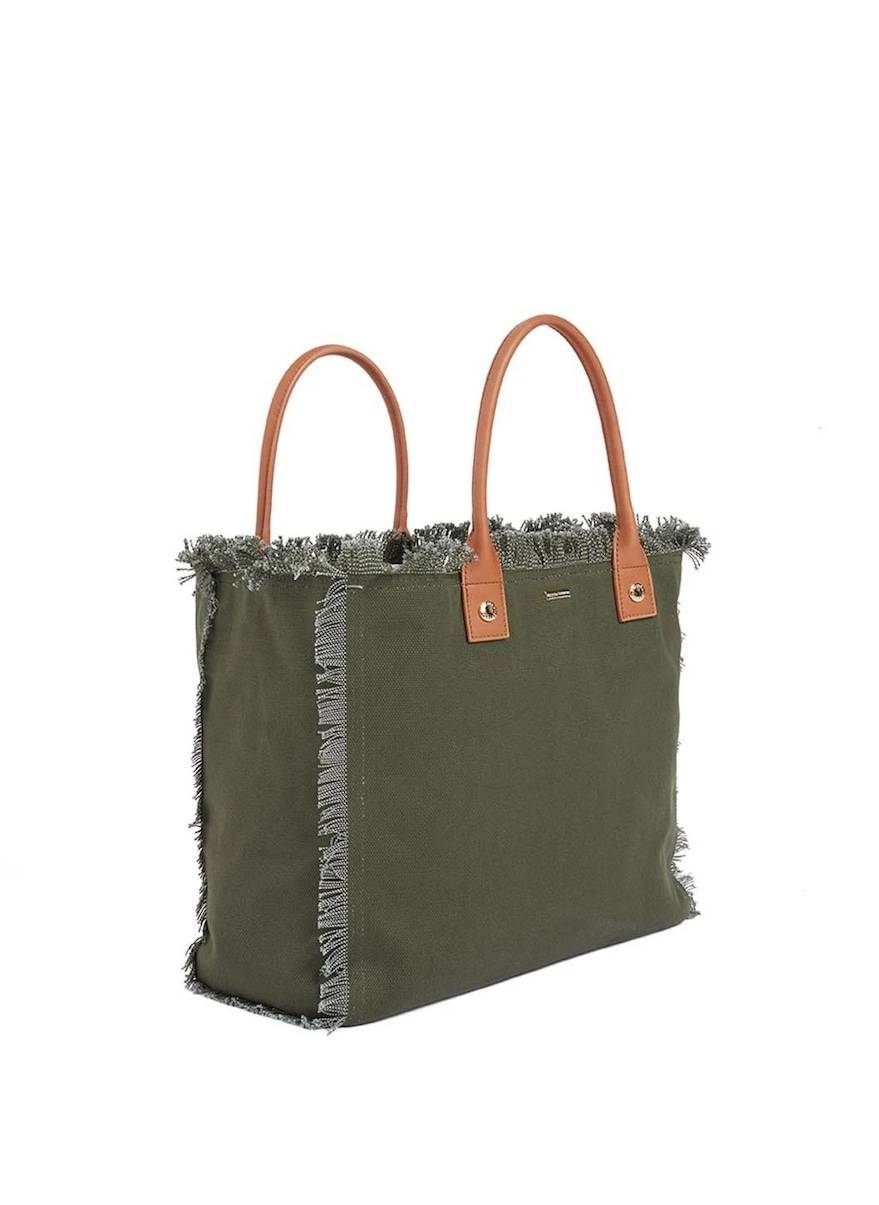 ACCESSOIRES Cap Ferrat Tote Olive Fabrikpreis