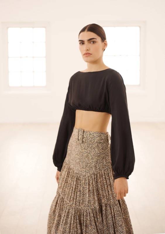 RESORTWEAR Bella Top Nero Versandkostenfrei