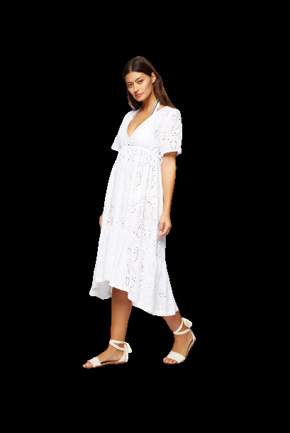 NEUHEITEN Island White Midi Tunika Top Angebot