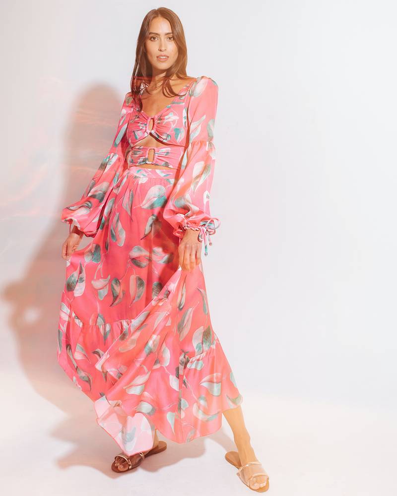 NEUHEITEN Pandola Cut-Out Kleid Pink Letzte 2 Tage