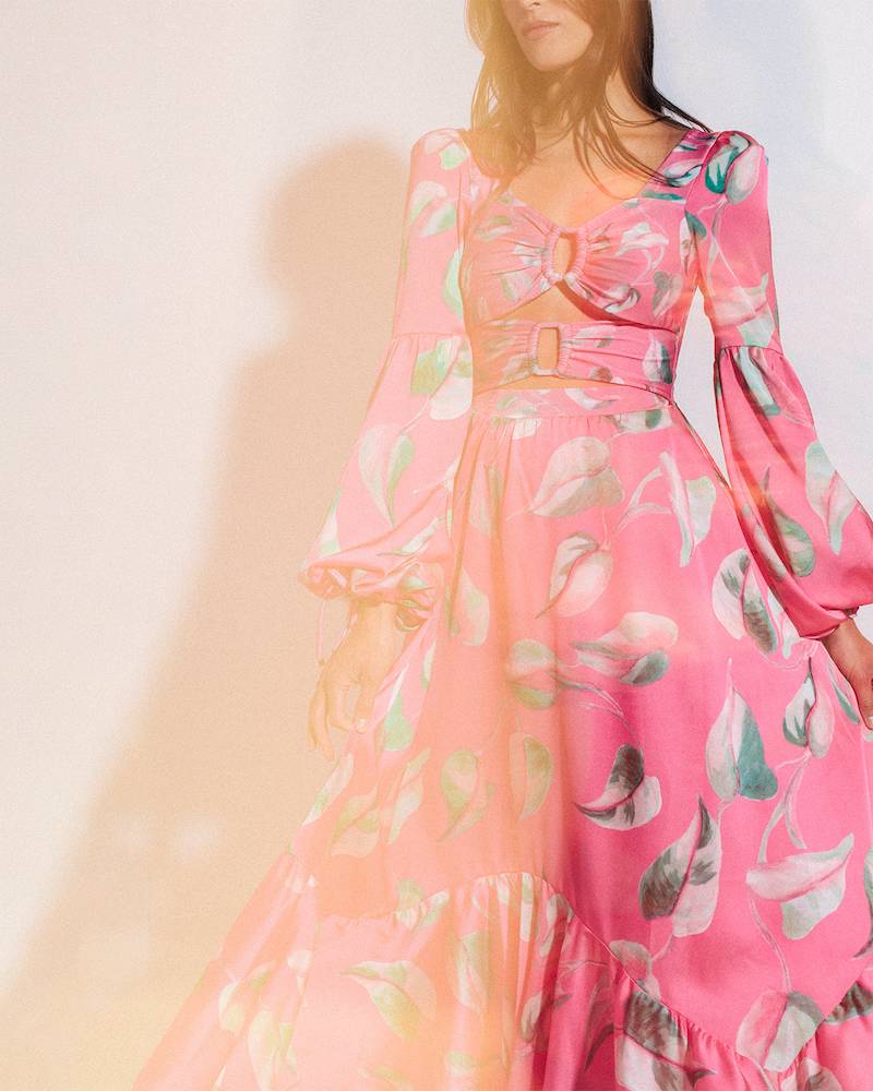NEUHEITEN Pandola Cut-Out Kleid Pink Letzte 2 Tage