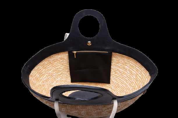 ACCESSOIRES Tote Natur Schwarz Sonderangebot der Fabrik