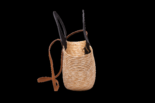 ACCESSOIRES Mini Tote Natur/Schwarz Bis zu 55% Rabatt