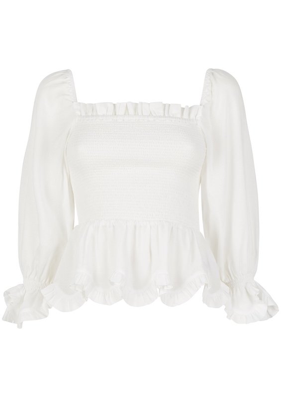RESORTWEAR Lora Top Weiß Clearance-Verkauf