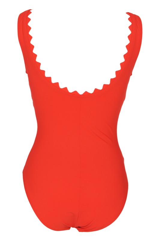 NEUHEITEN Ines V-Neck Bügel Badeanzug Rot Online