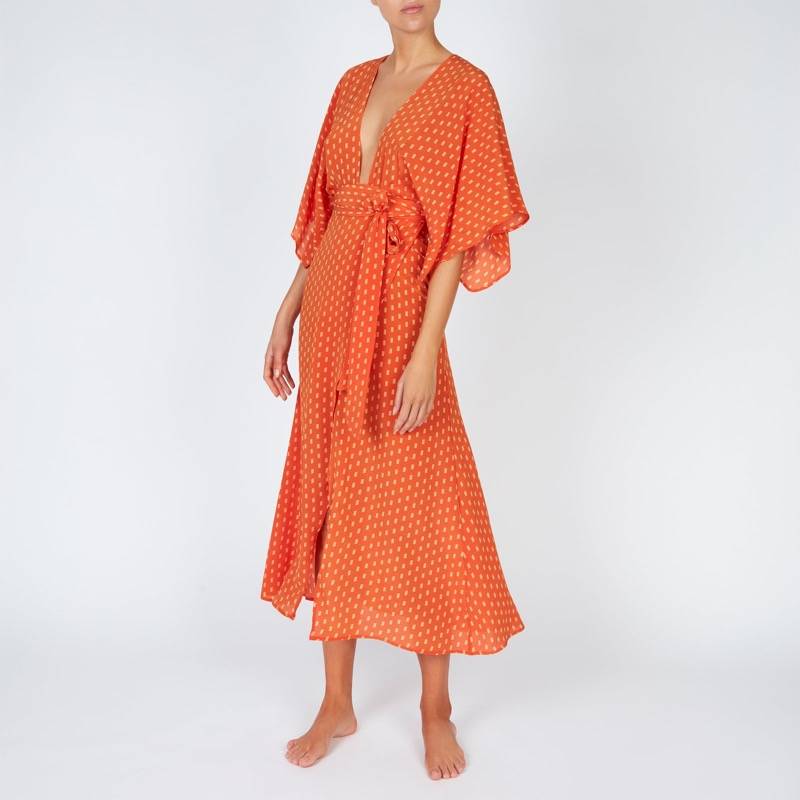 RESORTWEAR Modica Wickelkleid aus Seide Schlussverkauf