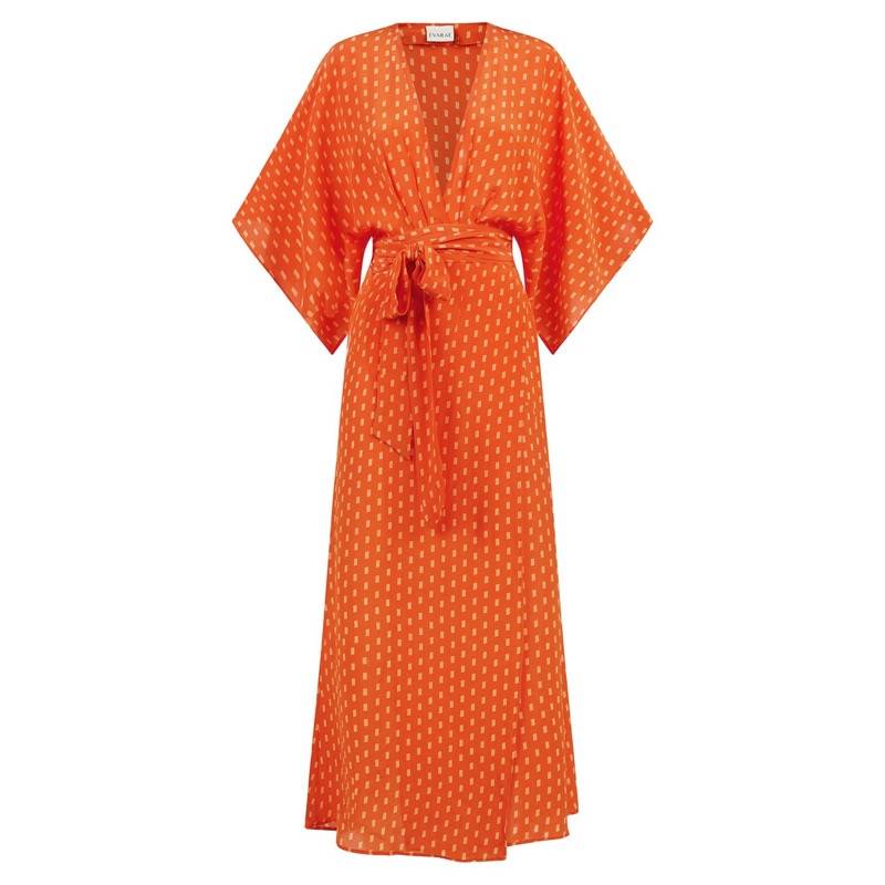 RESORTWEAR Modica Wickelkleid aus Seide Schlussverkauf