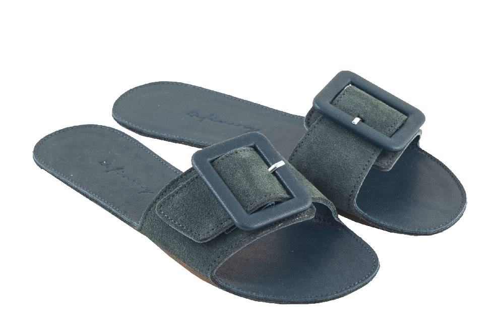 ACCESSOIRES The Loop Pantoletten in juniper Sonderangebot