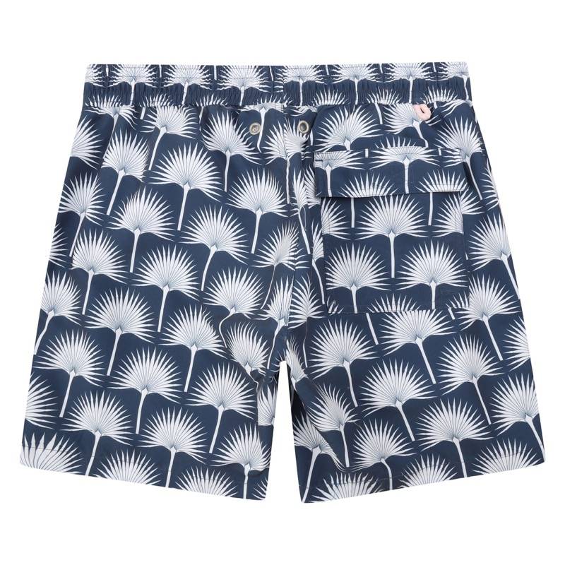 HERREN Badehose Palme in dunkelblau Black Friday