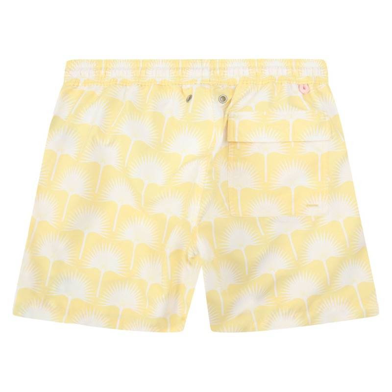 HERREN Badehose Palme in gelb Weihnachtsangebot