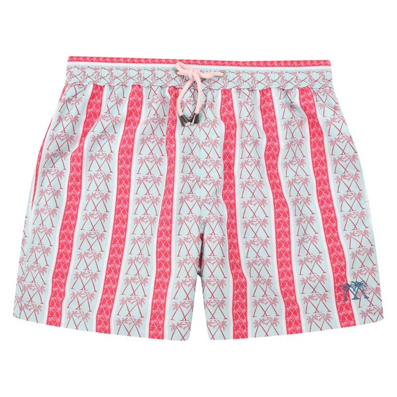 HERREN Badehose mit Streifen in rot Vatertagsangebot