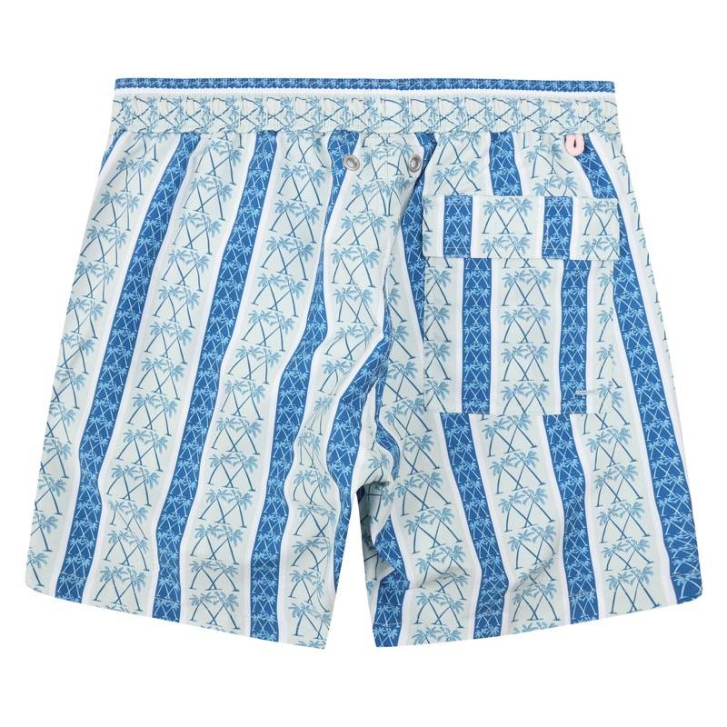 HERREN Badehose mit Streifen in blau Neueste Mode
