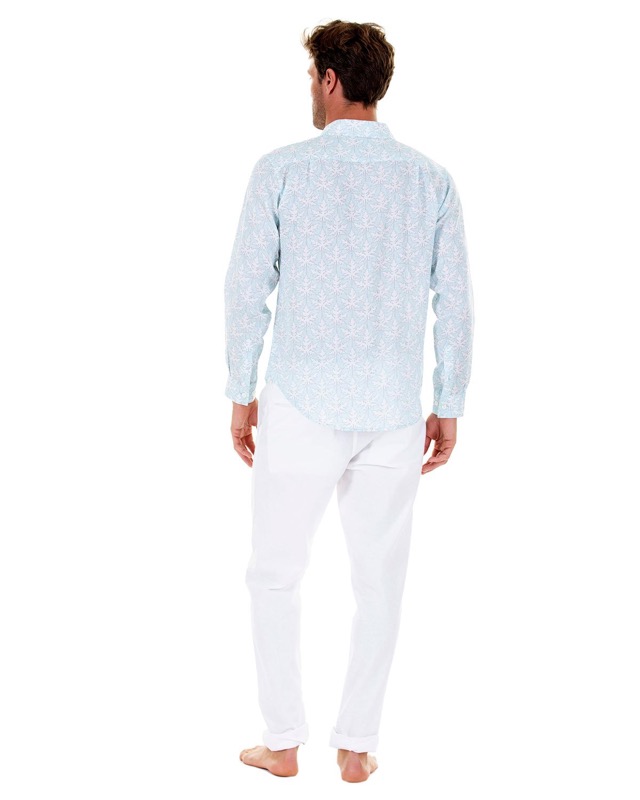 HERREN Leinenhemd Papaya grau Online Outlet
