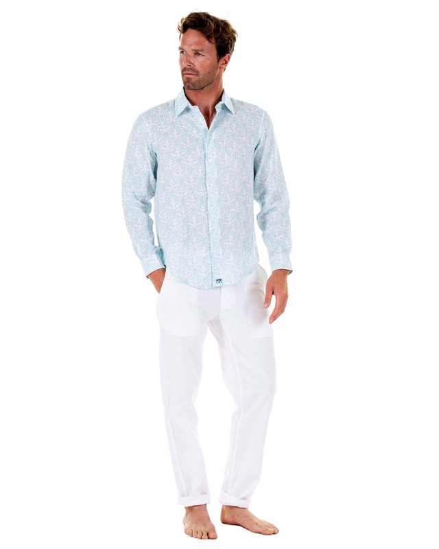 HERREN Leinenhemd Papaya grau Online Outlet