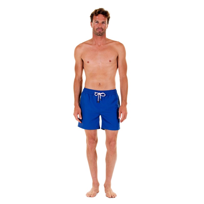 HERREN Badehose in regatta-blau Blitzangebot