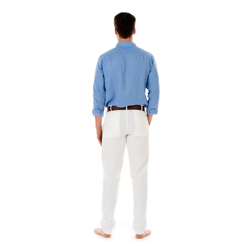 HERREN Leinenhose in weiß Neuheiten