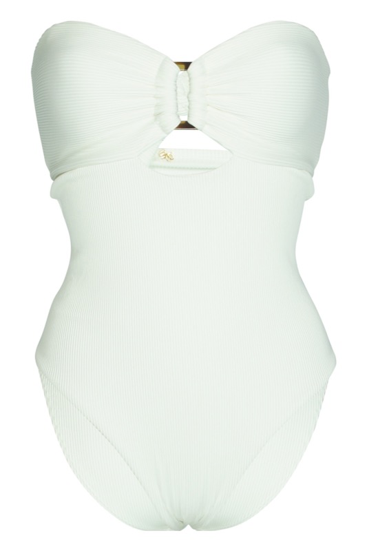 BADEANZÜGE White Pearl Padded Bandeau Badeanzug Kauf eins, bekomm eins gratis