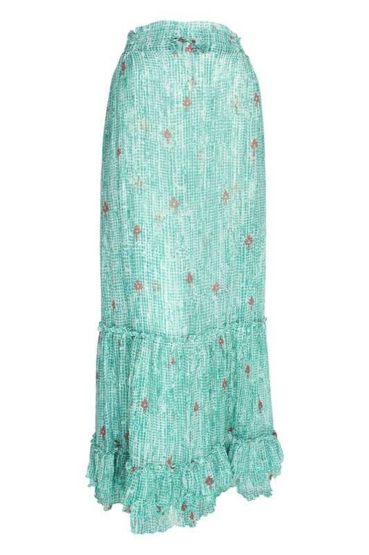SALE Clara Maxirock in Aqua Fanciful Vierteljährliche Förderung
