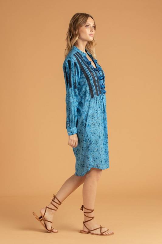 SALE Triny Tunikakleid Blau Bis zu 55% Rabatt
