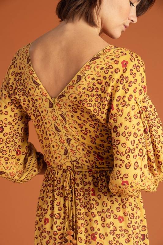 SALE Mia Maxikleid Gelb Discount Store für neue Produkte