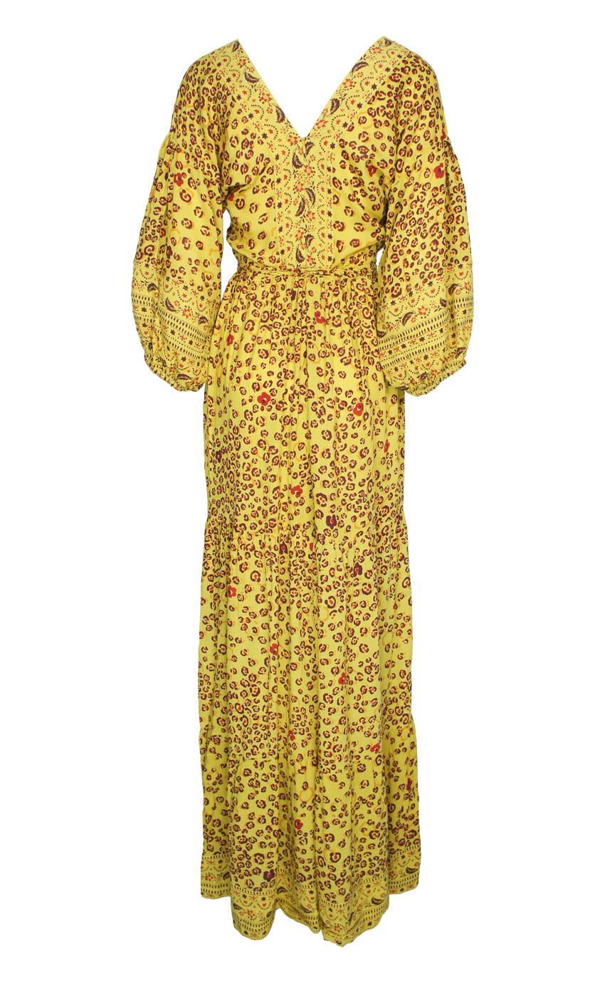 SALE Mia Maxikleid Gelb Discount Store für neue Produkte