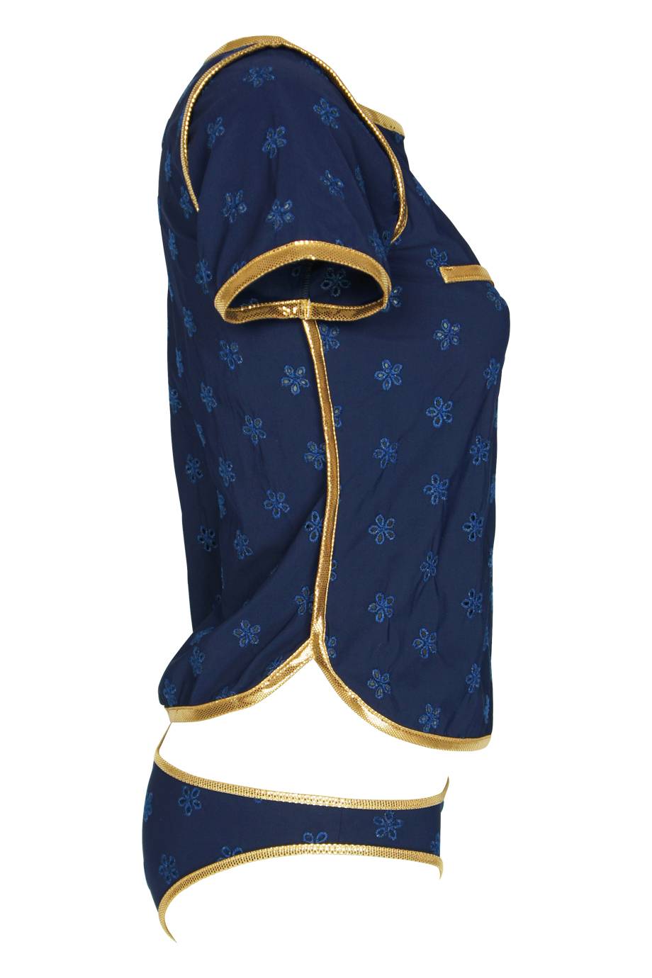 SALE Surfrider Beach Top mit Bikini Slip Blau Nur noch ein Tag übrig