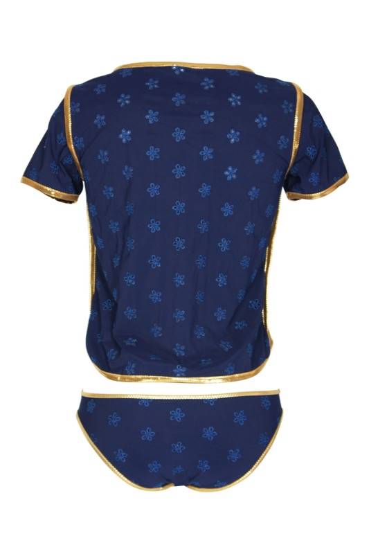 SALE Surfrider Beach Top mit Bikini Slip Blau Nur noch ein Tag übrig
