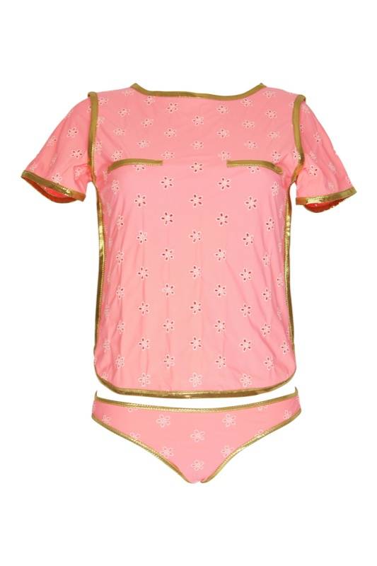 SALE Surfrider Beach Top mit Bikini Slip Coral Super Rabatt